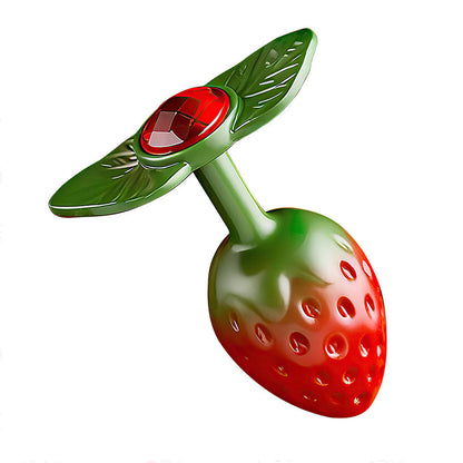 LOCKINK Strawberry Butt Plug With Gemstone
