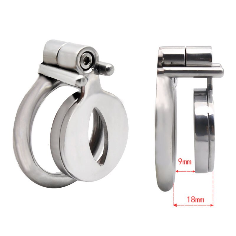 Flat Chastity Cage with Urinary Hole