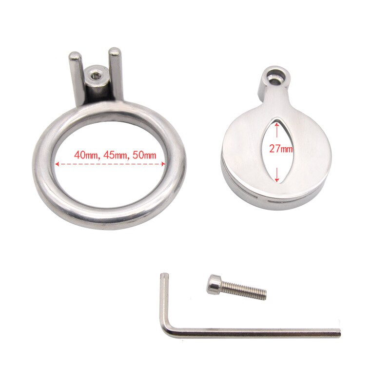 Flat Chastity Cage with Urinary Hole