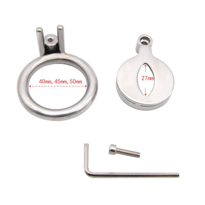 Flat Chastity Cage with Urinary Hole