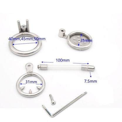 Flat Penis Cage Chastity Device