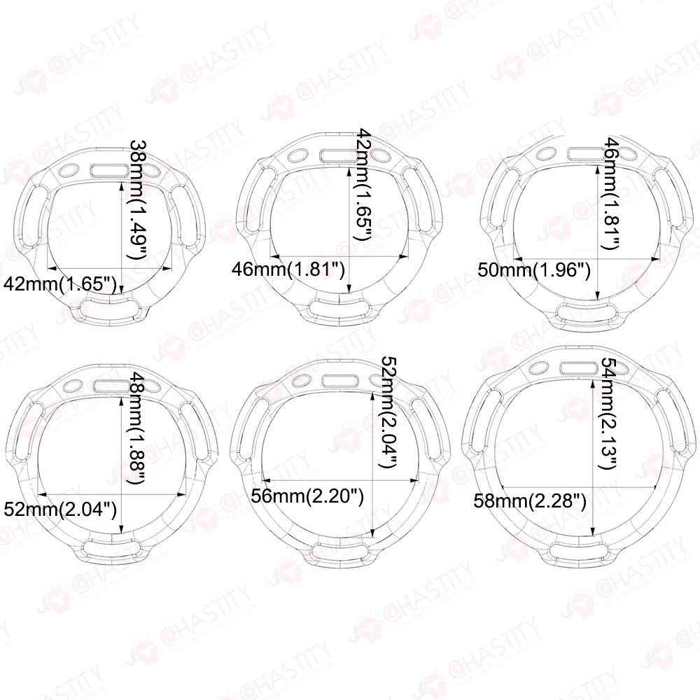 Tartarus's Chastity Prison Men's Unit - Studded Chastity Cage