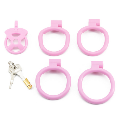 Pink Flat Cock Cage