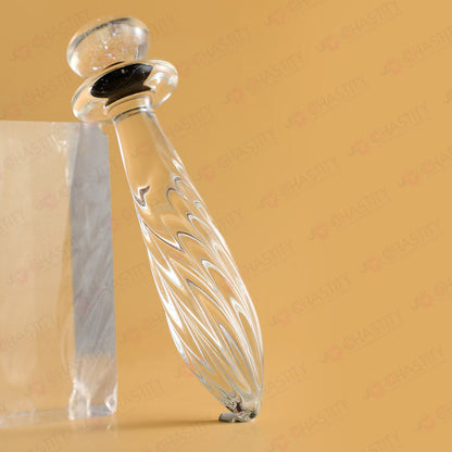 Threaded Glass Anal Plug