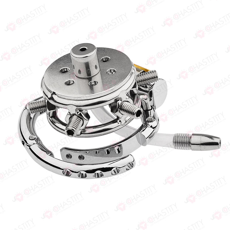 Tortured In Chastity - Spiked Series (Adjustable Hinged Ring)