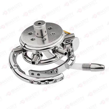 Tortured In Chastity - Spiked Series (Adjustable Hinged Ring)