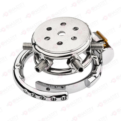 Tortured In Chastity - Spiked Series (Adjustable Hinged Ring)