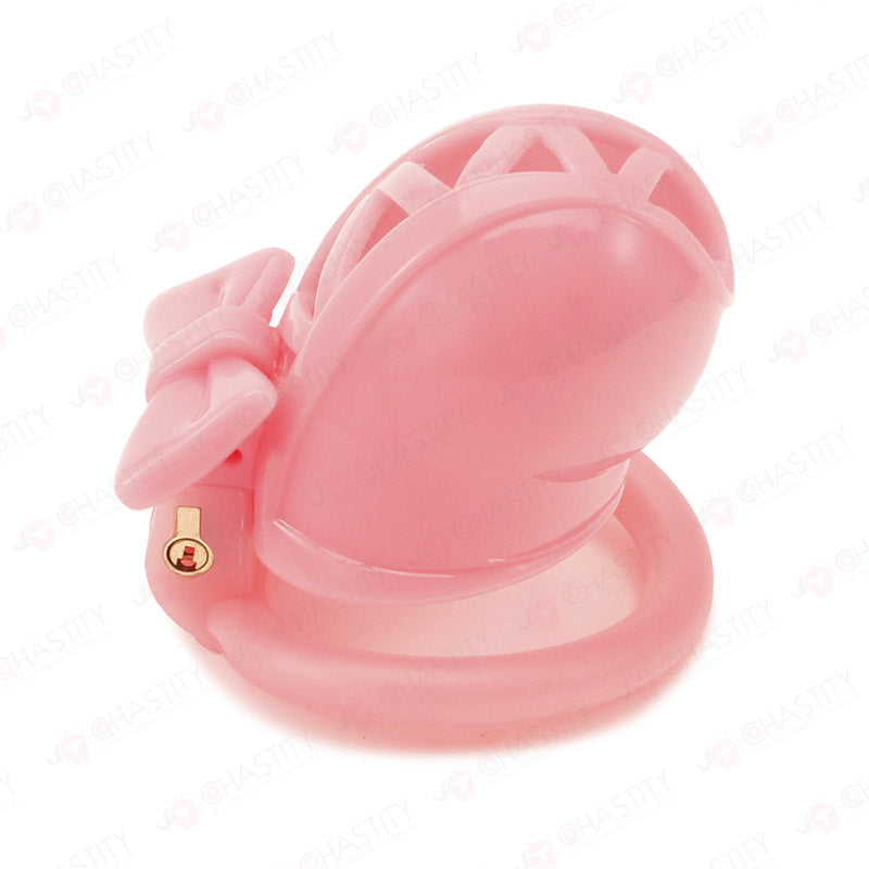 Trans in Lolita-Style Chastity Cage