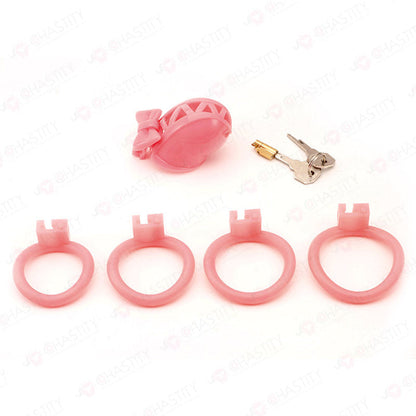 Trans in Lolita-Style Chastity Cage