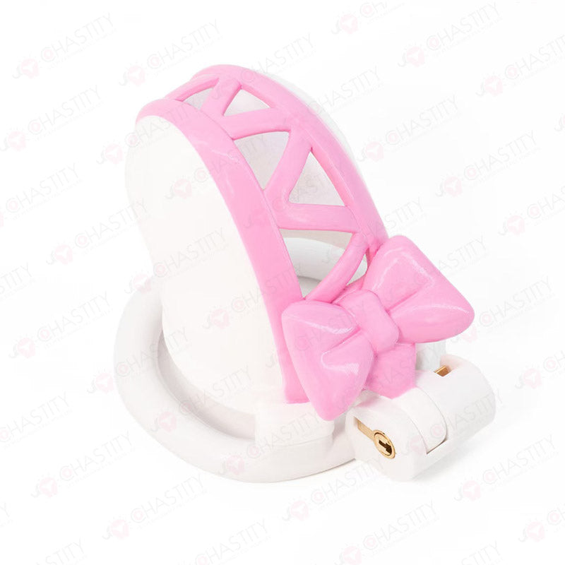 Trans in Lolita-Style Chastity Cage