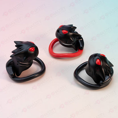 Troublemaker Imp Black Plastic Chastity Cage