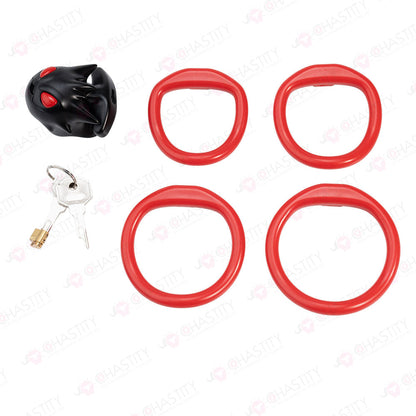 Troublemaker Imp Black Plastic Chastity Cage