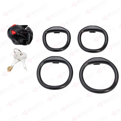 Troublemaker Imp Black Plastic Chastity Cage