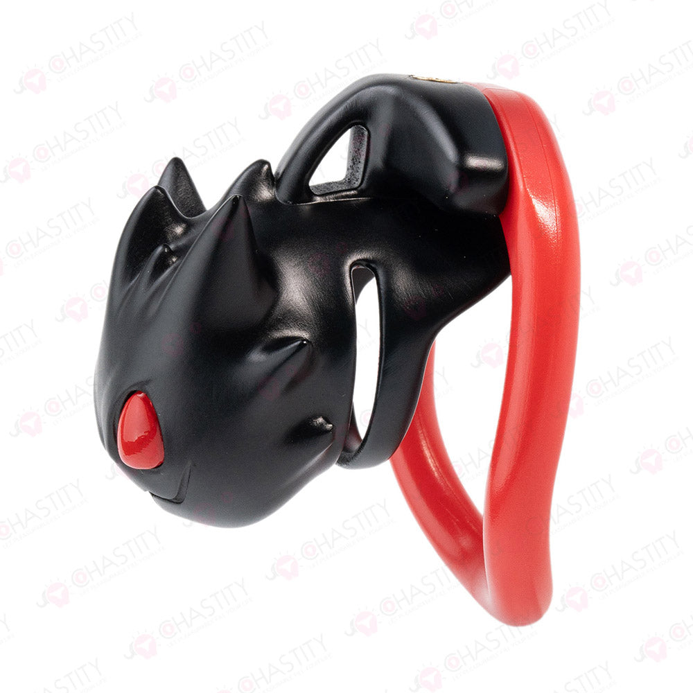 Troublemaker Imp Black Plastic Chastity Cage