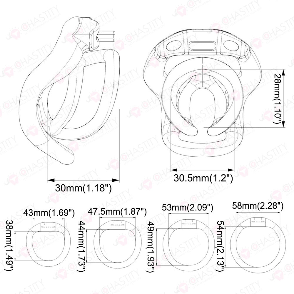 Two-Layer Impact-Resistant Inescapable Chastity Device