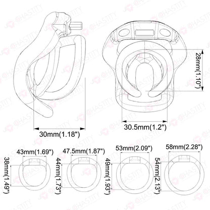 Two-Layer Impact-Resistant Inescapable Chastity Device