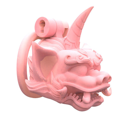 Unicorn Chastity Cage With 4 Rings