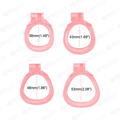 Unicorn Chastity Cage With 4 Rings