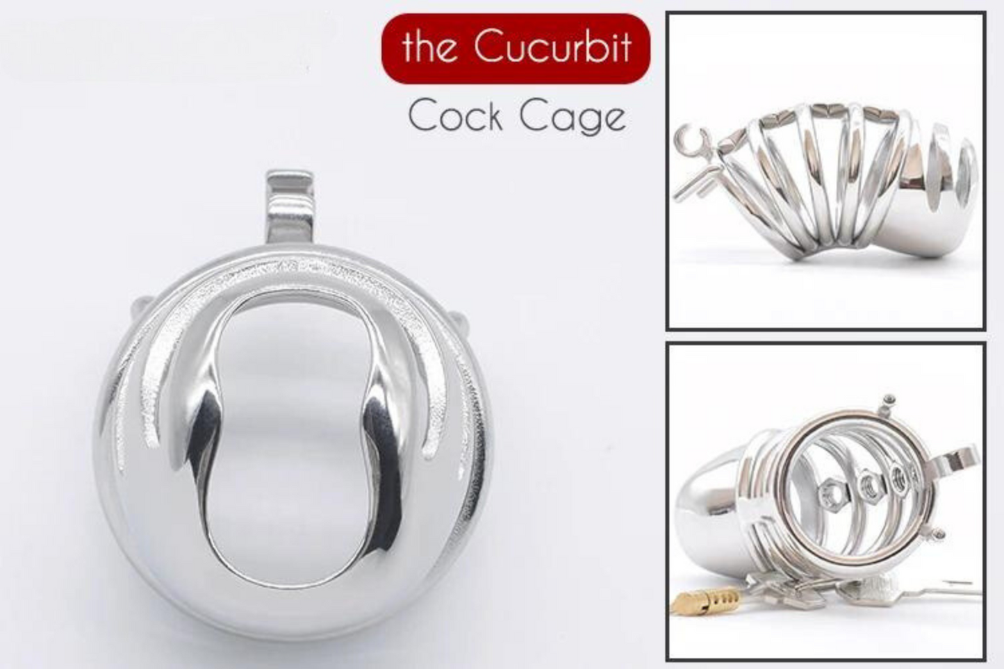 Spiked Chastity Cage For Men with Straps