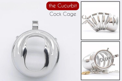 Spiked Chastity Cage For Men with Straps