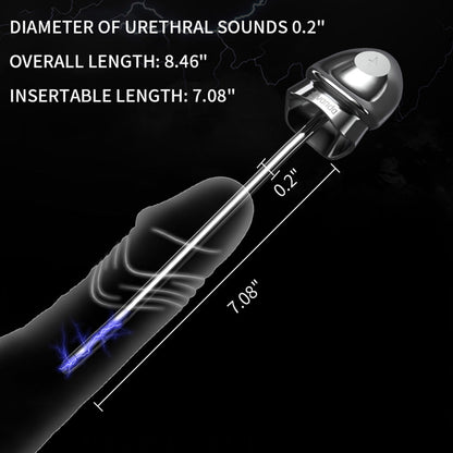 Vibrating & E-stim Metal Urethral Sounds