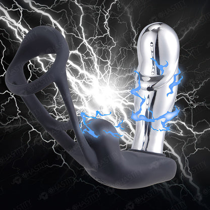 Vibration & Electric Shock Remote Control Prostate Massager