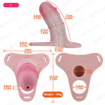 Wearable Penis Male Chastity Pants