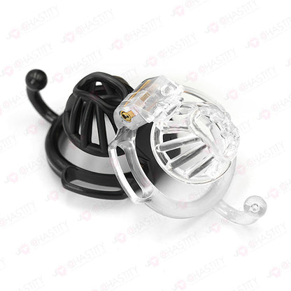 Wearable Ring With Hook Narrow Chastity Cage