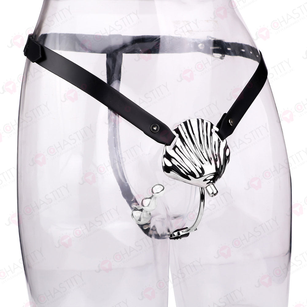 Wearable Sissy Metal Shell Invisible Chastity Cage