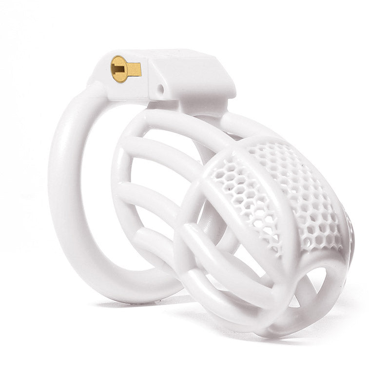 White Chastity Cage