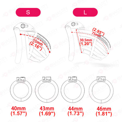 White Chastity Cage