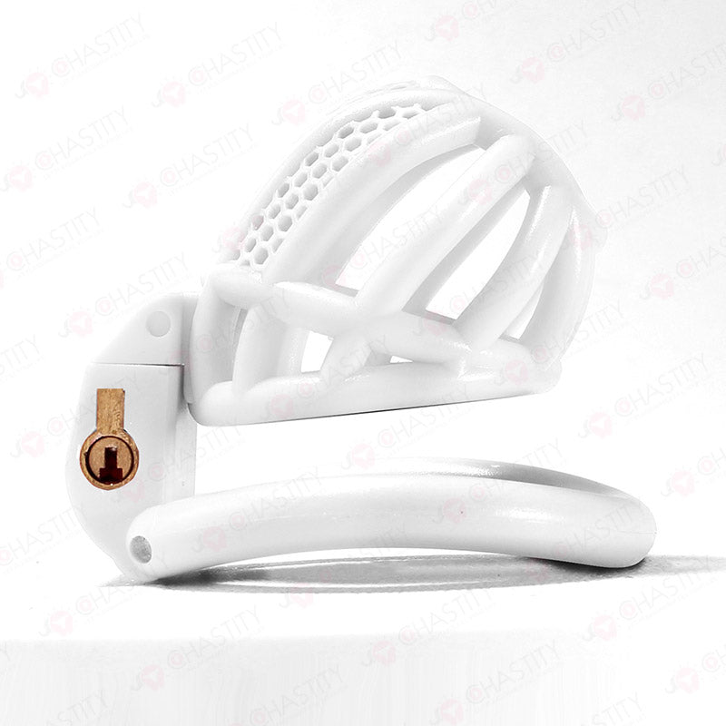White Chastity Cage