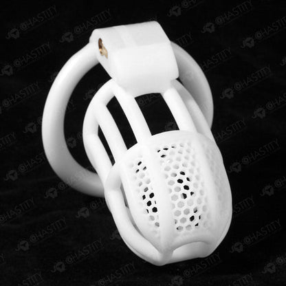 White Chastity Cage