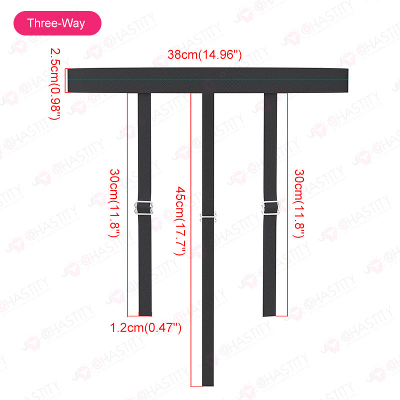 Widened Adjustable Elastic Strap For Chastity Cage