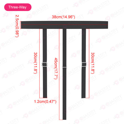 Widened Adjustable Elastic Strap For Chastity Cage