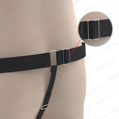 Widened Adjustable Elastic Strap For Chastity Cage