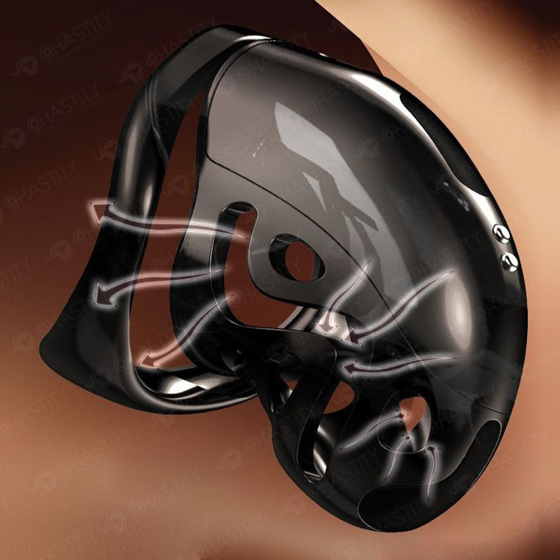 Remote Control Electric Shock Chastity Cage (3 Rings)