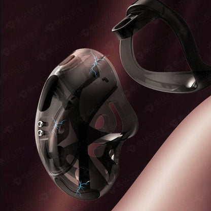 Remote Control Electric Shock Chastity Cage (3 Rings)
