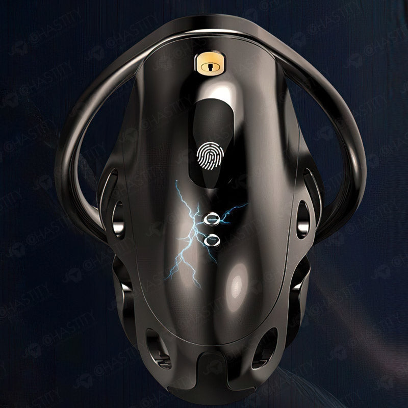 Remote Control Electric Shock Chastity Cage (3 Rings)