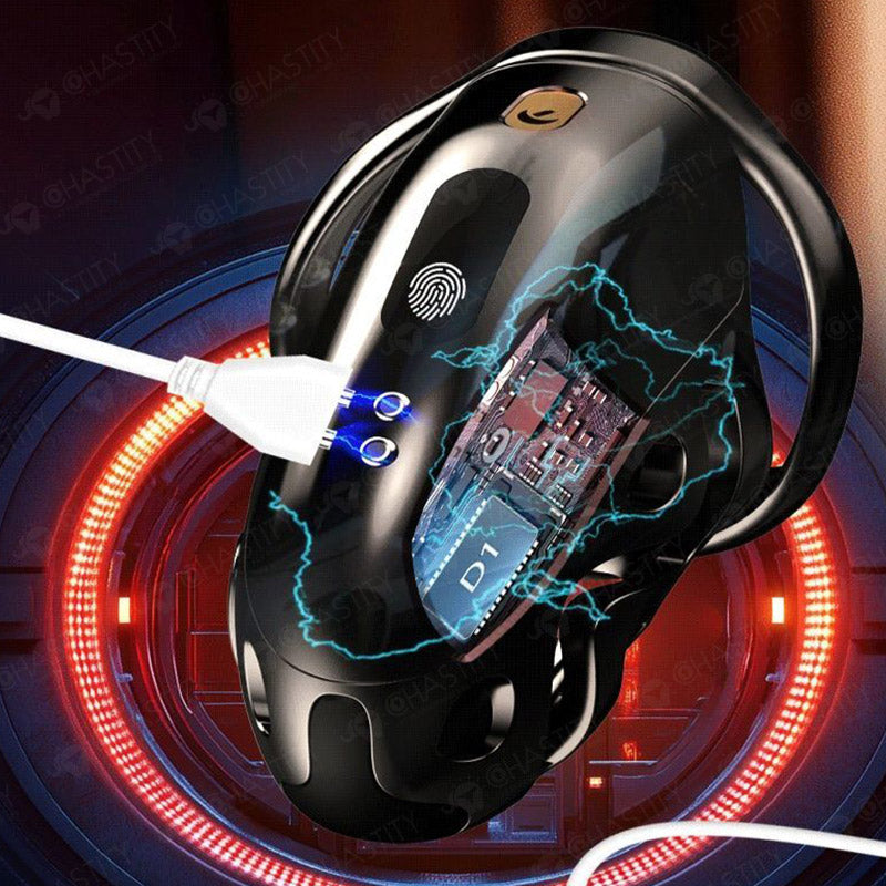 Remote Control Electric Shock Chastity Cage (3 Rings)