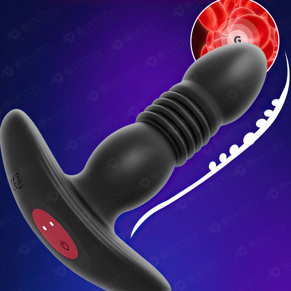 Wireless Remote Vibrating & Telescopic Butt Plug