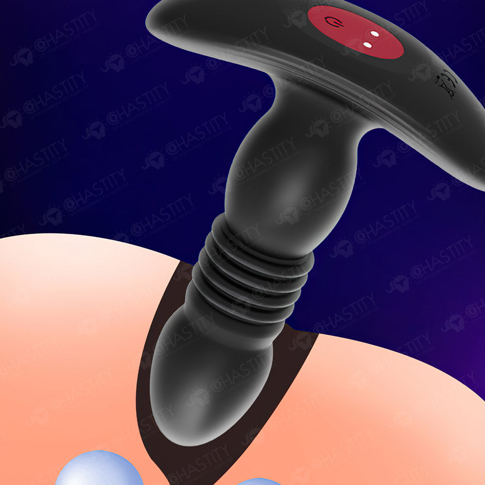 Wireless Remote Vibrating & Telescopic Butt Plug