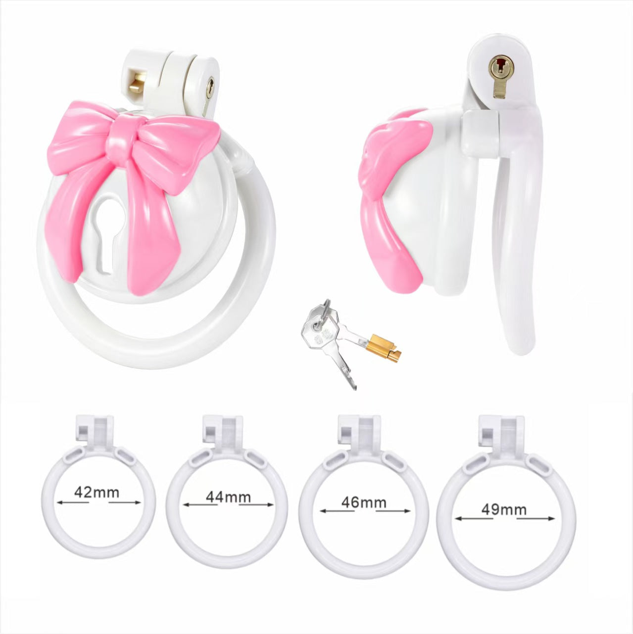 Bell Bow ABS Chastity Cage