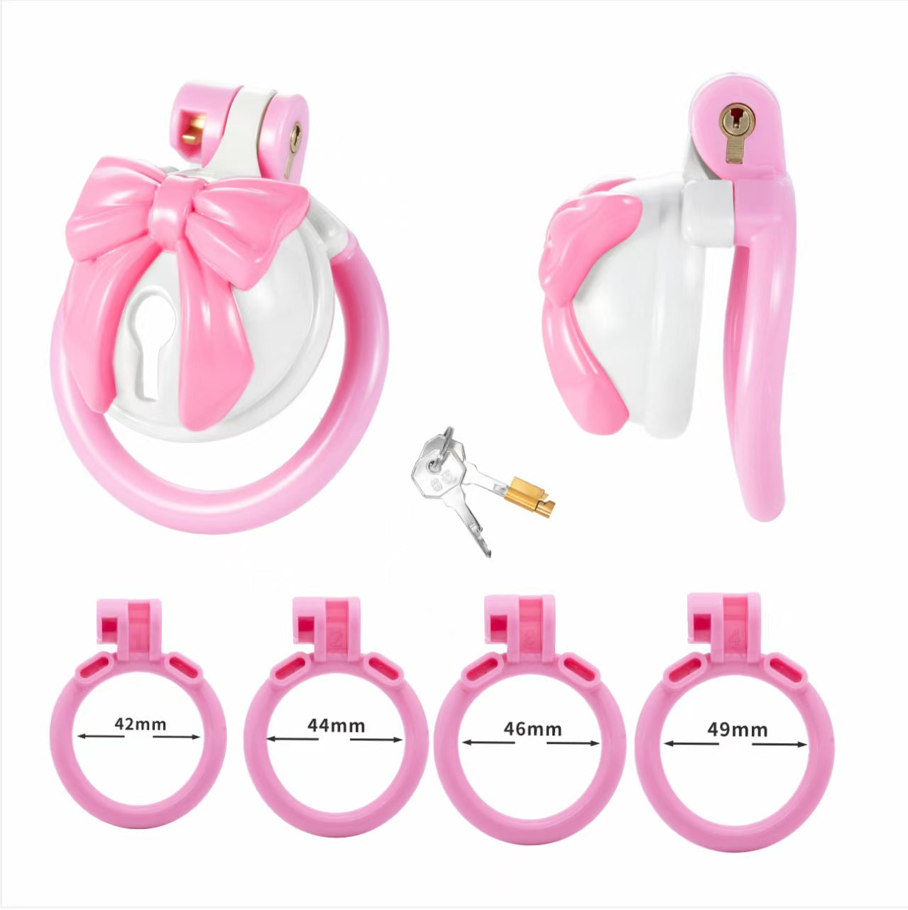 Bell Bow ABS Chastity Cage