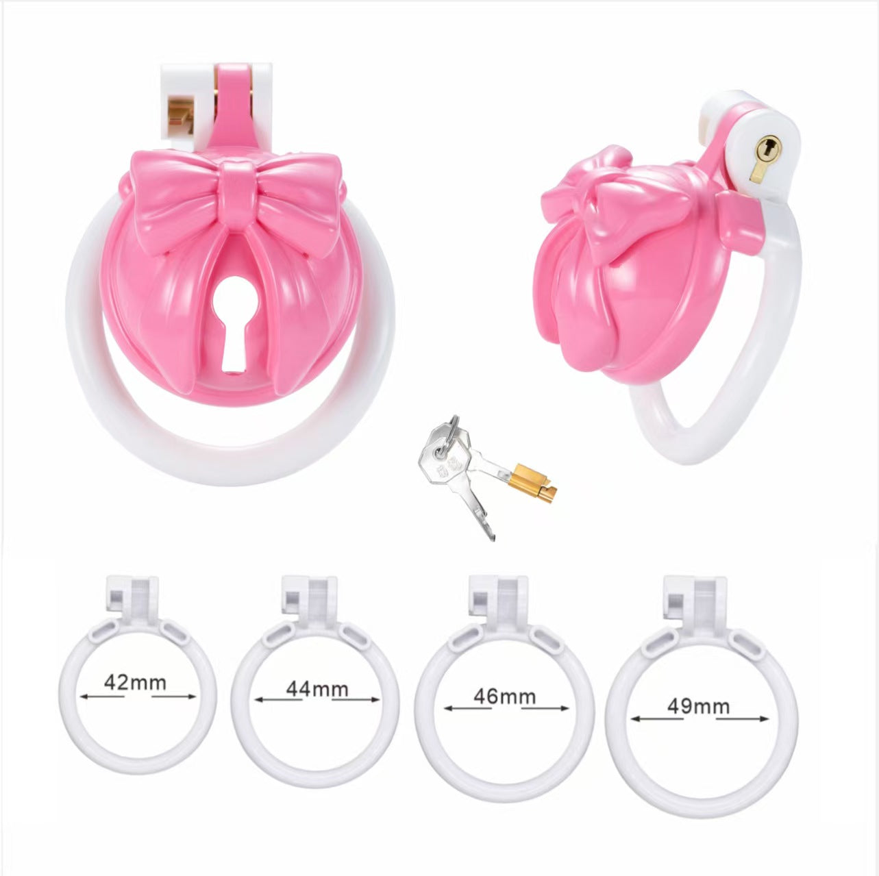 Bell Bow ABS Chastity Cage