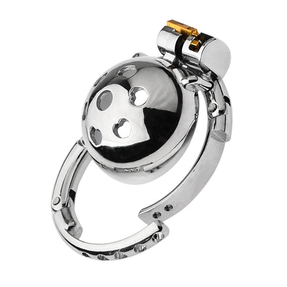 Adjustable Bell Flat Chastity Cage -3