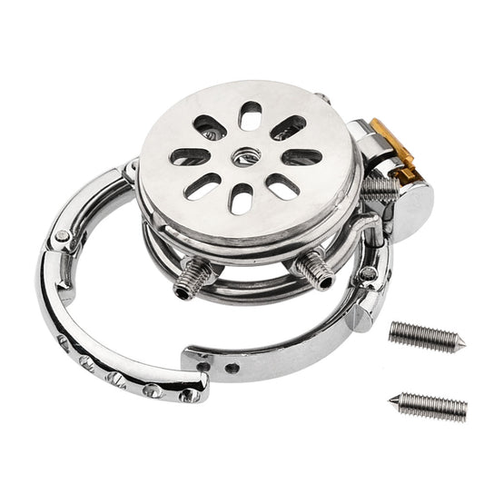 Adjustable Flat Chastity Cage With Spikes - 1