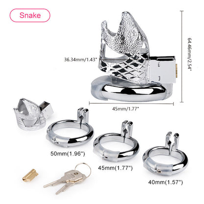 Animal Chastity Cage (3 Rings)