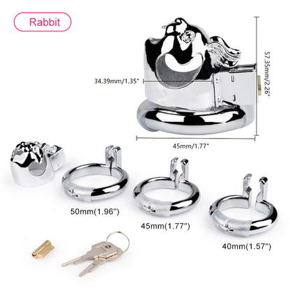 Animal Chastity Cage (3 Rings)