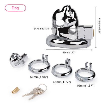 Animal Chastity Cage (3 Rings)